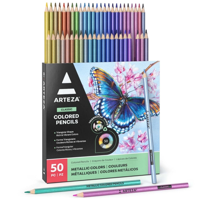 Arteza Metallic Colored Pencils Reviews
