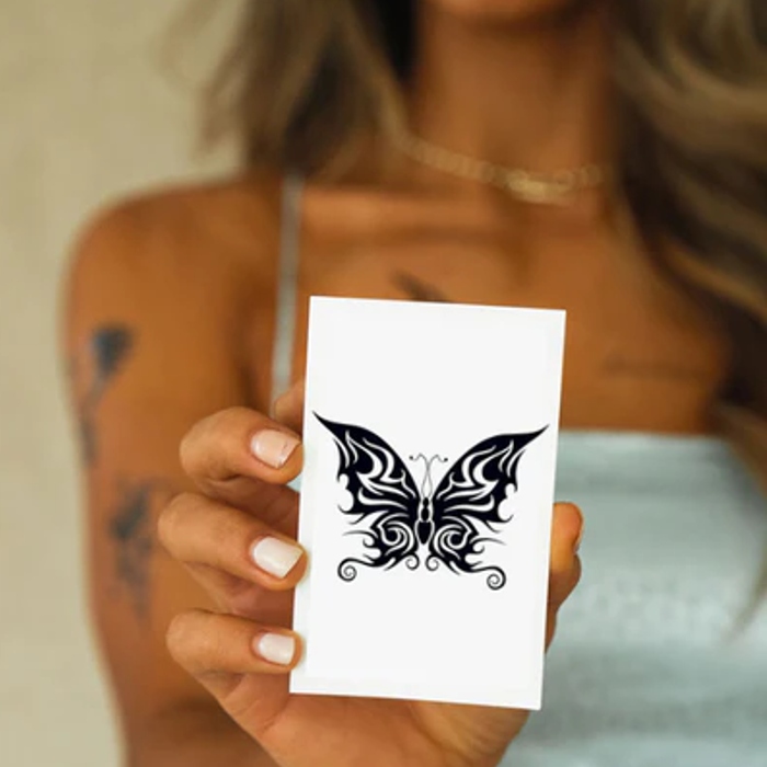 Simply Inked Tribal Bold Butterfly Tattoo Reviews